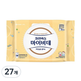 크리넥스 키즈 마이비데티슈 캡형, 40매, 27개