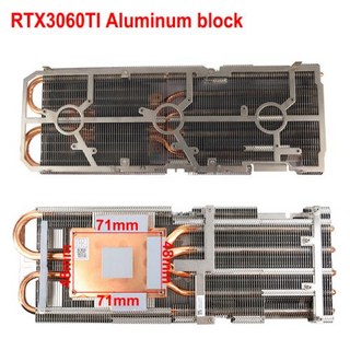 냉각 그래픽 카드 방열판 EVGA GeForce RTX3080 3070 3080ti 3060ti 3090 XC3 블랙 게임용 비디오 카드 쿨러 교체, 1) RTX 3060 Ti  없음 RGBBlack, 1개