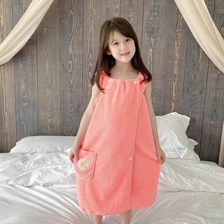 코랄 플리스 목욕 타올 흡수성 웨어러블 가운 수영 비치 샤워 담요 사우나 멜빵 잠옷 드레스, 1개, 4. Style1-Pink