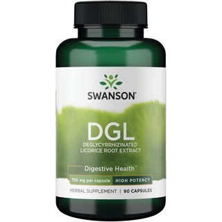 스완슨 DGL Deglycyrrhizinated 리코리스 루트 추출물 하이 포텐시 700mg 캡슐, 1개, 90정