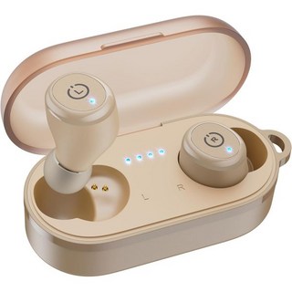 TOZO 미국 토조 오픈 이어폰 T10 TWS 블루투스 5.0 이어폰(트루 무선 스테레오), 앱 에디션(2024)으로 인체 공학적_카키