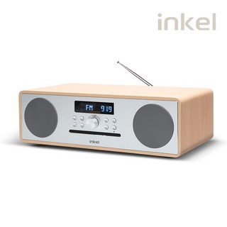 인켈 IKA-370CD 레트로 디자인 CD플레이어 FM라디오 올인원 오디오, 오크