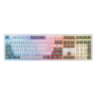 COX 콕스 엠프리스 RGB PBT 완전방수 유선 일반형 키보드, 화이트 바디, COX - EMPRESS, 무접점