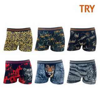 TRY 남성 호랑이나염 드로즈 6종 택1