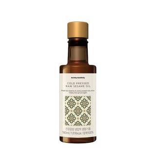 건강감성 국내산100% 햇참깨 냉압착 생참기름, 1개, 180ml