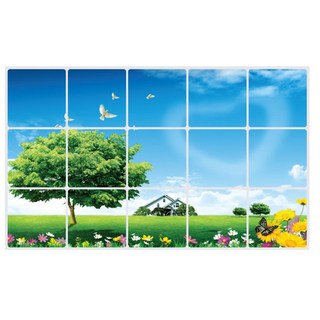 기름 음식물 벽보호 가정용 포인트 인테리어 주방시트지 주방데코, 1개