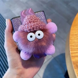 모토로라레이저 귀여운 봉제 손목 스트랩 가죽 케이스 모토로라 Razr 40 울트라 커버 화웨이 P50 포켓 S VIVO X 플립, For VIVO X Flip, 1, 1개