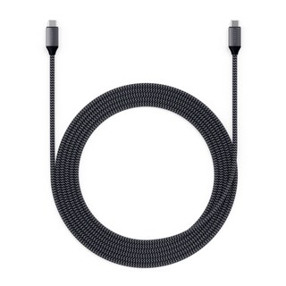 사테치 USB C to C타입 알루미늄 패브릭 100W PD 고속충전 케이블 숏트케이블 / 롱케이블, 1개, 200cm