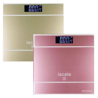 아이스케일 체중계 (백라이트 5mm강화유리), (컬러:핑크)