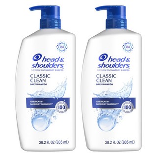 헤드앤숄더 클래식 클린 데일리 샴푸, 2개, 835ml
