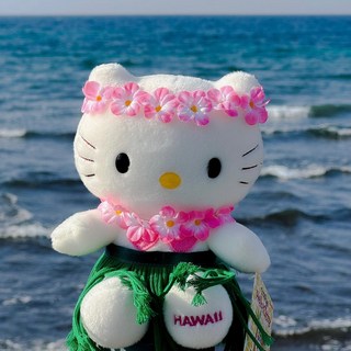 헬로키티 하와이 한정 봉제인형