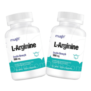 최봉석PICK 머스핏 L 아르기닌 더블 스트렝스 1000 mg 120 타블렛x2개 세트 판매, 120정, 2개