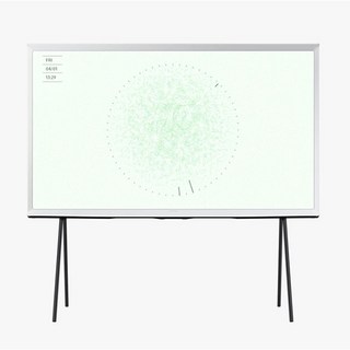 삼성 더 세리프 TV가 거실 인테리어에 자연스럽게 녹아든 모습