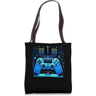 Jewish Video Game Gamer Hanukkah Chanukah Menorah 게임기 가방 파우치 포탈 케이스 유대인 비디오 게임 콘솔 게이머 하누카 차누카 메노라, 16 inches, 1개