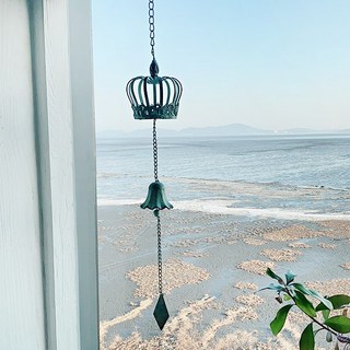 앤틱 모빌 처마종 풍경종 펜션인테리어 야외종 카페인테리어 테라스장식 집들이선물 이사선물, 왕관
