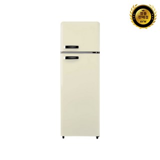 쿠잉 전자 클래식 레트로 냉장고 REF-D215C