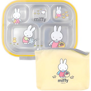 파스텔미피 스텐 식판 세트, 혼합색상, 식판 + 뚜껑 + 가방, 1개