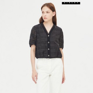 시슬리 니트 단작 반팔 자켓 SAJKE4431