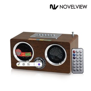 노벨뷰 SD1000 휴대용스피커/효도스피커/MP3/FM라디오/리모컨/효도라디오, SD1000/브라운