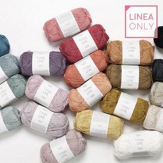 틴리네 Tynn Line 산네스 간 Sandnes Garn 얇고 가벼워 찰랑거리는 봄여름 면 린넨 비스코스 혼방사 리네아, 1002 화이트, 1개