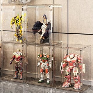 유니크릿 UV차단 피규어 장식장 프리미엄 쇼케이스, 1개 아크릴케이스