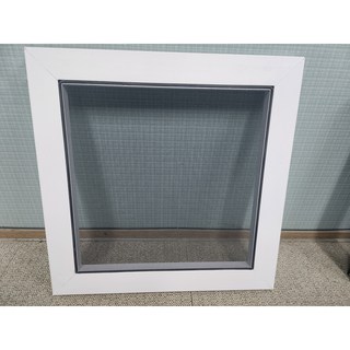PVC 하이샷시 방충망틀 맞춤제작(백색 프레임 알루미늄망), 1개