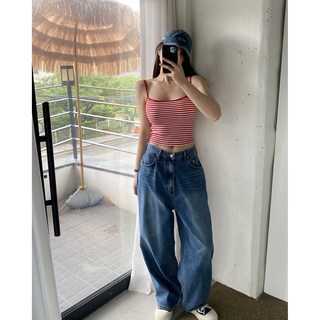 아이퀸즈 워터밤 여성 여름 이너 흠뻑쇼 나시 스트라이프 휴가