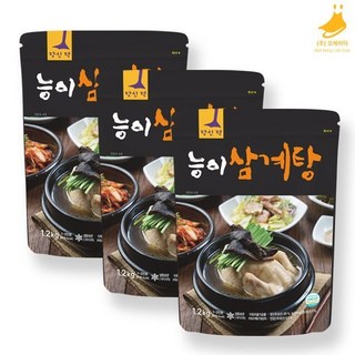 당신덕 능이 삼계탕 맛집 보양식 능이버섯 오리뼈 육수 1.2kg 3팩, 3개