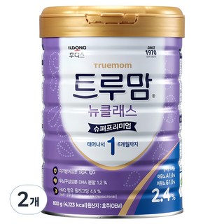 트루맘 뉴클래스 슈퍼프리미엄 분유 1단계 0~6개월, 800g, 2개