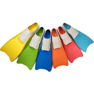 Flow Premium Rubber Long fines for Swim and lap training 어린이 젊은 남성 여성용 청소년 사이즈, XXXS 12-1 (Red), 1개