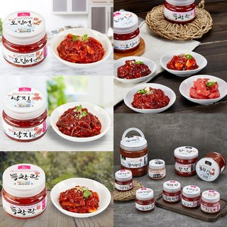 젓갈쟁이 양념젓갈 250g 오징어젓 낙지젓 창란젓 명란젓 새우젓 갈치속젓 국산젓갈, 3개