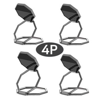 대한일상생활 핸드폰&태블릿 거치대, 블랙, 4p