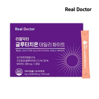 [리얼닥터] 글루타치온 데일리 화이트 2개월분(4g x 60포), 1개, 240g