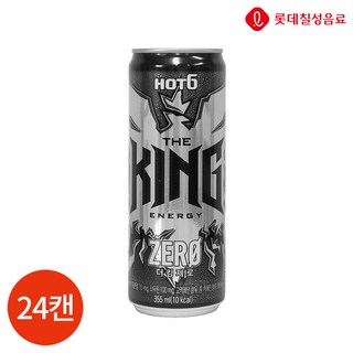 롯데칠성 핫식스 더킹제로, 355ml, 24개