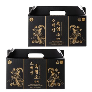[소백산 흑염소 진액 총 두박스 (육십포)] 국내산흑염소 피로회복 원기회복 흑마늘품은 블랙푸드 [원산지:국산(충청북도 제천시)], 60개, 70ml
