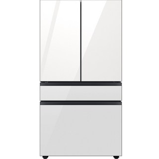 삼성전자 비스포크 4도어 정수기 냉장고 방문설치, 클린 화이트, rf75CB821312
