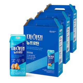 [대상웰라이프]마이밀 마시는 뉴프로틴 190ml x 16팩 3박스 (48팩), 48개