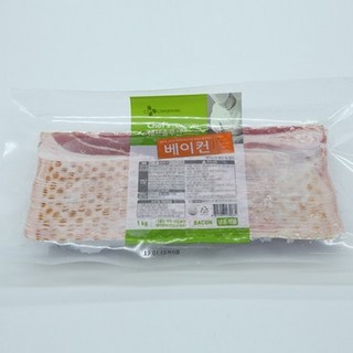 아침 식사 바삭한 베이컨 1kg / 치즈 슬라이스햄 감자 파스타 비엔나 마늘 Bacon, 1개