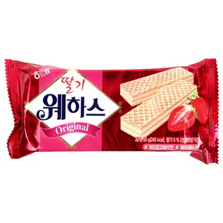 딸기웨하스 오리지널 50g 해태 아기과자 디저트 간식 과자, 1개