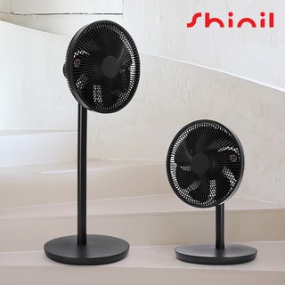 신일 선풍기 저소음 초미풍 프리미엄 BLDC 모터 스탠드 탁상용 2in1 리모컨 선풍기, 다크그레이