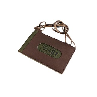 [PLUS EIGHT ONE +81] ID (Dark Brown) 도치기 가죽 패스 케이스 정기 넣어 케이스