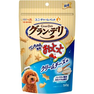 일본 유니참 그란델리 강아지 고래밥 크림치즈맛 강아지용 간식 스낵 50g