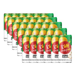 해태 갈배사이다제로 210ML x 30, 30개