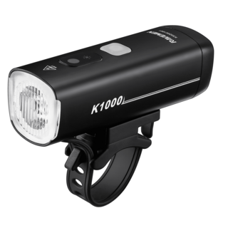 RAVEMEN K1000 AI 자전거 라이트 전조등 AI야간 라이딩 모드 4000mAh 1000루멘, 1개, 블랙