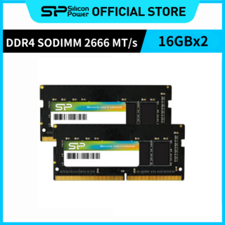실리콘파워 Silicon Power DDR4 2666 PC4-21300 SODIMM 노트북용 램 패키지 메모리 RAM, 16GB*2, 1개