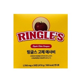 링글스 고체 애사비 / 캔디류 28정, 1개