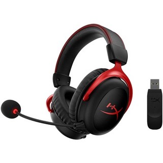 일본직발송 3. 하이퍼엑스(HYPERX) HYPERX CLOUD II 무선 게이밍 헤드셋 7.1 가상 서라운드 사운드 30시, One Size_레드,무선, 상세 설명 참조0, 상세 설명 참조0