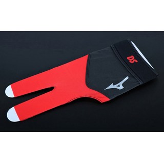 DS 미즈노 당구장갑 D타입, 레드(블랙밴드), 1개