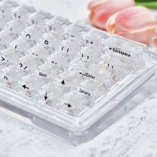 사오파오 LED투과 앵그리st 투명 키캡