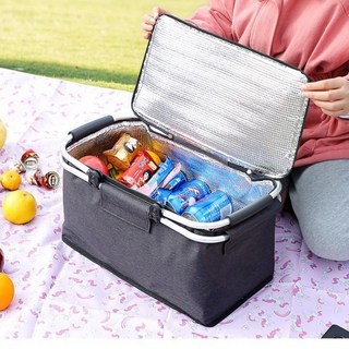 30L 대용량 접이식아이스박스 소프트쿨러 쿨러백, 30L보냉가방네이비